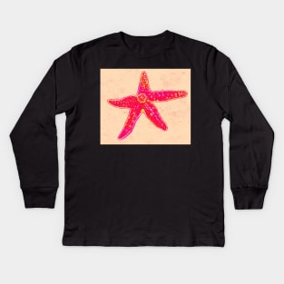 Starfish in Pink Kids Long Sleeve T-Shirt
